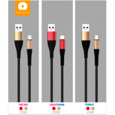 Кабель USB WUW X139 USB - Lightning 2,4A (2 кабелі в упаковці) (70)