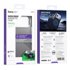 Карбоновий захисний чохол HOCO AS13 з MagSafe для APPLE iPhone 17 PRO MAX, чорний