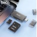 Картридер HOCO HB39 USB 3.0 Type C для SD microSD серый