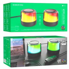 Колонка бездротова Borofone BP12 2в1, чорний