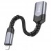 OTG-адаптер HOCO UA24 Lightning (штекер) - USB-A 2.0 (гнездо), 16,5 см серый