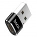 Адаптер HOCO UA6 USB-A 2.0 (штекер) - Type-C (гнездо), 2 А чёрный