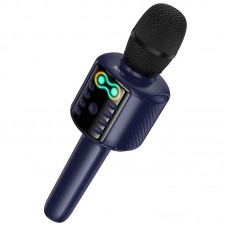 Беспроводной караоке-микрофон с колонкой HOCO L24 Shine 5 Вт Bluetooth 5.4, USB/TF/AUX, синий
