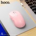 Беспроводная мышь HOCO DI88 Dual Mode Bluetooth + 2.4 ГГц, 800 - 1600 DPI, розовая