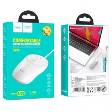 Проводная мышь HOCO GM13 Esteem USB, 1000/1600 DPI, белая