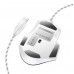 Игровая проводная мышь HOCO GM31 Overlord USB, 1200 - 3600 DPI, 7 кнопок, подсветка, бело-синяя