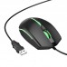 Игровая проводная мышь HOCO GM37 Wonderful USB, 800 - 2400 DPI, 4 кнопки, подсветка, черная