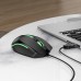 Игровая проводная мышь HOCO GM37 Wonderful USB, 800 - 2400 DPI, 4 кнопки, подсветка, черная