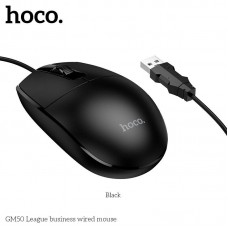 Проводная мышь HOCO GM50 League USB, 1000 DPI, 3 кнопки, черная