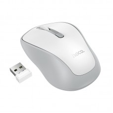 Беспроводная мышь HOCO GM41 Exciting Bluetooth 5.2 + 2.4G, 800 - 1600 DPI, белая Беспроводная мышь HOCO GM41 Exciting Bluetooth 5.2 + 2.4G, 800 - 1600 DPI, белая