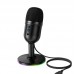 Настольный проводной USB-микрофон HOCO L25 Bright с RGB-подсветкой и мониторингом, чёрный