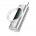 Зарядный адаптер HOCO UA32B с цифровым дисплеем PD 27 Вт Lightning (штекер) - Type-C (гнездо) стальной