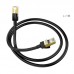 Сетевой кабель HOCO US02 Ethernet RJ45 1 м, чёрный