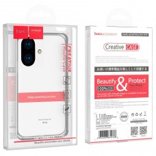 Силиконовая накладка HOCO LIGHT SERIES для APPLE iPhone 17 PRO MAX, прозрачный