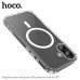 Силиконовая накладка HOCO противоударная с MagSafe для APPLE iPhone 17, прозрачная