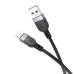 USB кабель HOCO X109 USB - Lightning SILICONE 2.4A 2 метри, чорний