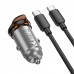 Автомобильное зарядное устройство HOCO NZ16 PD 30W Type-C + кабелем Type-C to Type-C, серый Автомобильное зарядное устройство HOCO NZ16 PD 30W Type-C + кабелем Type-C to Type-C, серый