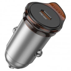 Автомобильное зарядное устройство HOCO NZ16 PD 30W Type-C, серый