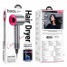 Высокоскоростной фен HOCO HP11 Plus до 1600 Вт с отрицательной ионизацией и двумя магнитными насадками, Rose Red