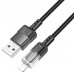 USB кабель HOCO U129 USB - Lightning ЧОРНИЙ