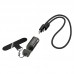 USB-C кабель HOCO X126 Experto PD30W lanyard Type-C - Lightning, 0.35m, чёрный