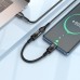 Кабель адаптер HOCO U107 Type C на Lightning 10 см черный