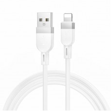 USB кабель HOCO X109 USB - Lightning SILICONE 2.4A 1 метр, білий