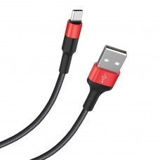 USB-кабель HOCO X26 Xpress USB - Type-C 2A, 1 м, чёрно-красный