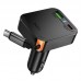 Автомобильное зарядное устройство HOCO NZ18 Guardian 65 Вт USB-C PD + USB-A QC с выдвижным кабелем Type-C, черный Автомобильное зарядное устройство HOCO NZ18 Guardian 65 Вт USB-C PD + USB-A QC с выдвижным кабелем Type-C, черный