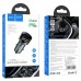 Автомобильное зарядное устройство HOCO Z42 Light Road USB-C PD 20 Вт + USB-A QC 3.0 с цифровым дисплеем, серый металлик Автомобильное зарядное устройство HOCO Z42 Light Road USB-C PD 20 Вт + USB-A QC 3.0 с цифровым дисплеем, серый металлик