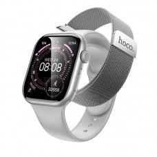 Смарт-годинник HOCO Y42 Smart Sports Watch Call Version із двома ремінцями, Silver