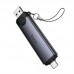 Картридер HOCO HB56 3-в-1 USB-A / Type-C - SD + TF + USB 2.0, серый Картридер HOCO HB56 3-в-1 USB-A / Type-C - SD + TF + USB 2.0, серый