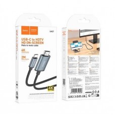 Видеокабель HOCO UA27 Type C HDMI 4K 2 м серый