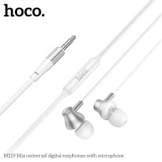 Проводные наушники HOCO M119 Mia 3,5 мм с микрофоном, стальные