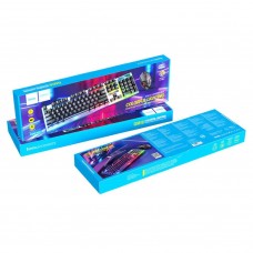 Игровой комплект клавиатура + мышь HOCO GM18 Luminous, USB, RGB-подсветка, Eng/Ru, черный Игровой комплект клавиатура + мышь HOCO GM18 Luminous, USB, RGB-подсветка, Eng/Ru, черный