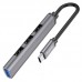 USB-хаб HOCO HB26 4-в-1 Type-C (штекер) - USB-A 3.0 × 1 + USB-A 2.0 × 3