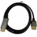 Кабель DisplayPort - HDMI DH005 4K 60Hz, CH7218, 1.8 м, чёрный Кабель DisplayPort - HDMI DH005 4K 60Hz, CH7218, 1.8 м, чёрный