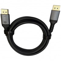 Кабель DisplayPort W-H946 2.1 16K 60Hz, CCS, Ø7.0 мм, 1.8 м, чёрный