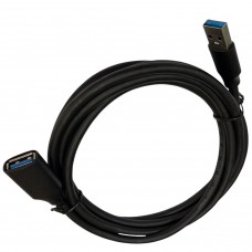 Кабель-удлинитель W-U9316 USB 3.0 Male - USB Female 5Gbps, OFC, Ø5.5 мм, 2 м, чёрный