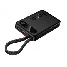 Power Bank HOCO J171 Edge PD 20 Вт + 22,5 Вт, 10 000 мА·ч, встроенные Type-C и Lightning, чёрный