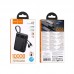 Power Bank HOCO J171 Edge PD 20 Вт + 22,5 Вт, 10 000 мА·ч, встроенные Type-C и Lightning, чёрный