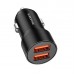 Автомобільний зарядний пристрій BOROFONE BZ19B Wisdom 36W dual port QC3.0 car charger