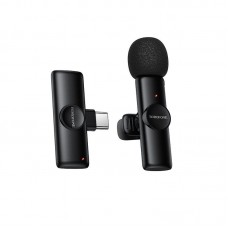 Беспроводной петличный микрофон BOROFONE BFK16 Winner Type-C, 2,4 ГГц, ENC, чёрный