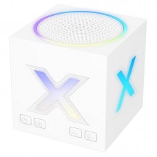 Беспроводная колонка BOROFONE BR101 Rubik Bluetooth 5.4, 5 Вт, RGB-подсветка, белая
