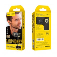 Проводная внутриканальная гарнитура HOCO M37 Pleasant Sound с микрофоном, mini-jack 3,5 мм, 1,2 м, чёрная