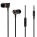 Проводная внутриканальная гарнитура HOCO M37 Pleasant Sound с микрофоном, mini-jack 3,5 мм, 1,2 м, чёрная